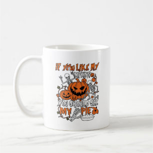 Als je van pompoenen houdt Halloween skelet taart_ Koffiemok