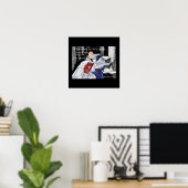Als je vastzit in de stroomversnellingen van het l poster (Thuiskantoor)