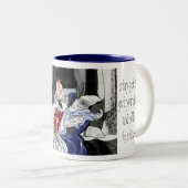 Als je vastzit in de stroomversnellingen van het l tweekleurige koffiemok (Voorkant rechts)