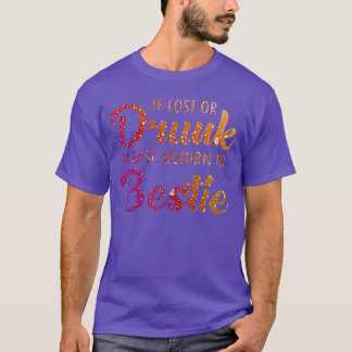 Als je verdwaald of dronken bent, retourneer dan n t-shirt