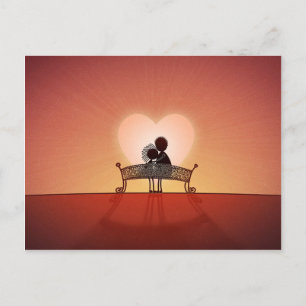 Als je verliefd bent briefkaart