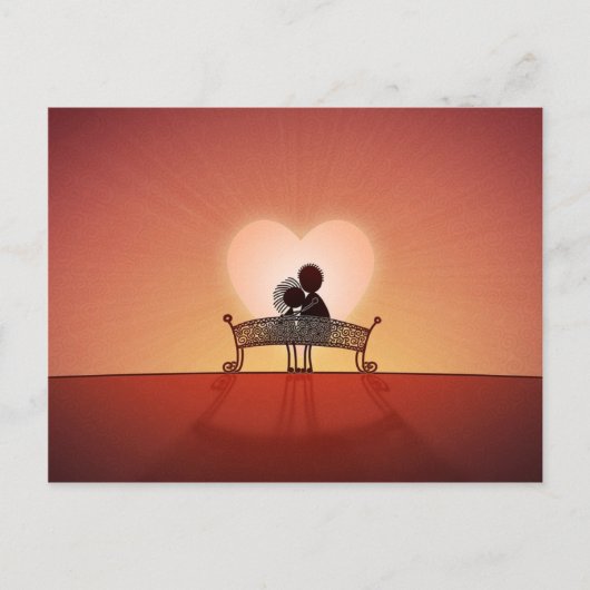 Als je verliefd bent briefkaart (Voorkant)