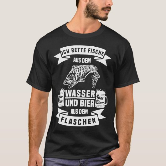 ALS JE VIS OP MIJN PLEK / VISSEN T-SHIRT (Voorkant)