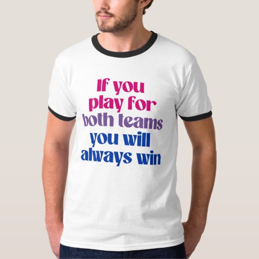 Als je voor beide teams speelt win je altijd t-shirt (Voorkant)