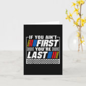 Als je voor het eerst je laatste autorace schilder kaart (Gele Bloem)