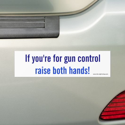 Als je voor pistool controle bent, steek beide han bumpersticker (Op auto)