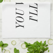 Als je wast, zal ik drogen theedoek (Gevouwen)