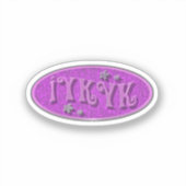 Als je weet Slogan Epische Flashback Fun Uitstrali Sticker (Voorkant)