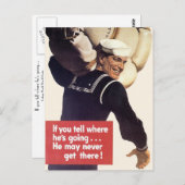 Als je weet waar hij heen gaat... briefkaart (Voorkant / Achterkant)