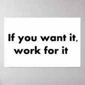 Als je wilt dat het werkt poster (Voorkant)
