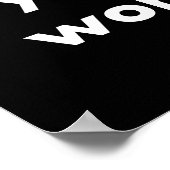 Als je wilt dat het werkt poster (Hoek)