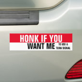 ALS JE WILT DAT IK EEN BOCHTSIGNAAL GEBRUIK BUMPERSTICKER (Op auto)