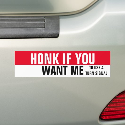 ALS JE WILT DAT IK EEN BOCHTSIGNAAL GEBRUIK BUMPERSTICKER (Op auto)