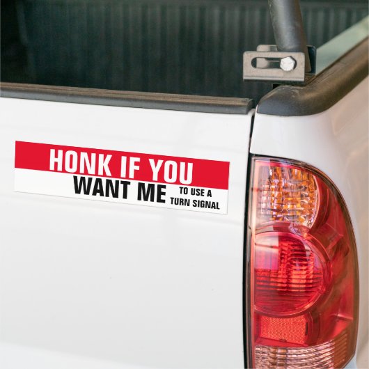 ALS JE WILT DAT IK EEN BOCHTSIGNAAL GEBRUIK BUMPERSTICKER (Op Truck)