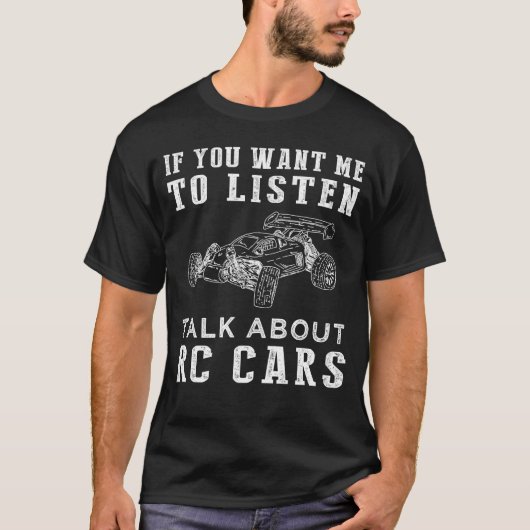 Als je wilt dat ik luister over auto's t-shirt (Voorkant)