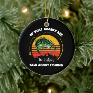 Als je wilt dat ik luister, praat dan over vissen keramisch ornament