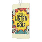 Als je wilt dat ik naar golfcadeau luister luchtverfrisser (Links)