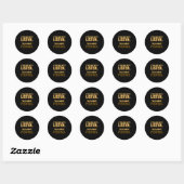 Als je wilt dat ik praat over vissen ronde sticker (Vel)