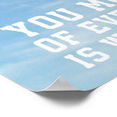 Als je wilt vliegen, Eagle, Gym, Hustle, Succes Po Poster (Hoek)