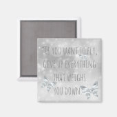 "Als je wilt vliegen..." Inspirerende quote Magneet (Voorkant / Achterkant)