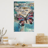 Als je wilt vliegen poster (Keuken)