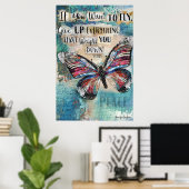 Als je wilt vliegen poster (Thuiskantoor)