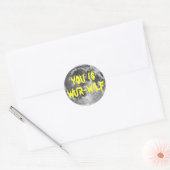 Als je Wur-wilf bent. Ronde Sticker (Envelop)
