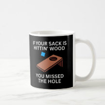 Als je zak tegen het hout slaat, heb je het gat ge