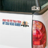 Als je ze van mijn KOUD laat zien... Bumpersticker (Op Truck)