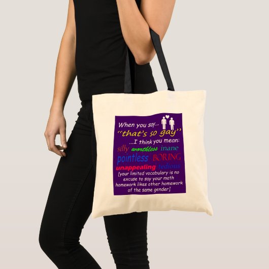 Als je zegt... tote bag (Voorkant (product))
