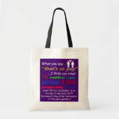 Als je zegt... tote bag (Voorkant)