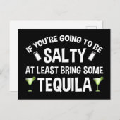 Als je zout wordt, breng dan tenminste Tequila mee Briefkaart (Voorkant / Achterkant)