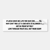 Als Jezus zijn leven voor ons gaf, Bumpersticker (Voorkant)