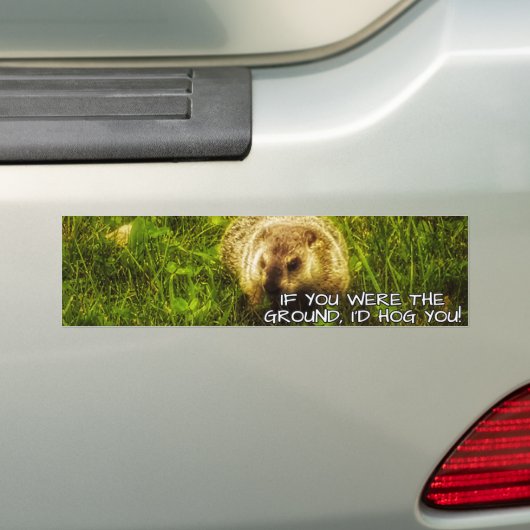 Als jij de grond was, zou ik je bumpersticker inpi (Op auto)