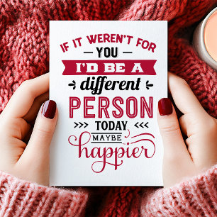 Als jij er niet was Funny Ex Anti Valentijnsdag Feestdagen Kaart