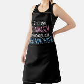 als jij feministe bent ben ik macho schort (Insitu)