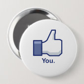 Als Jou Ronde Button 4,0 Cm (Voorkant /achterkant)