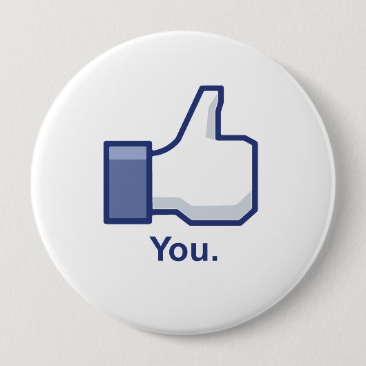 Als Jou Ronde Button 4,0 Cm (Voorkant)