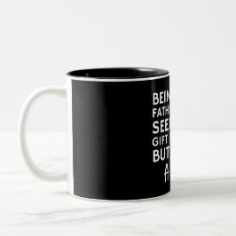 Als jouw schoonvader zijn lijkt op een cadeau geno tweekleurige koffiemok