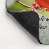 Als kardinalen verschijnen, zijn engelen nabij muismat (Hoek)