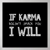 Als Karma je niet slaat, zal ik Poster (Voorkant)
