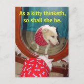 Als kat denker... briefkaart (Voorkant)