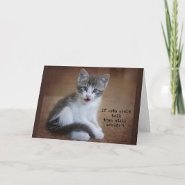 Als katten kunnen praten, let dan op aankondiging