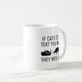 Als katten kunnen tekst koffiemok (Voorkant rechts)