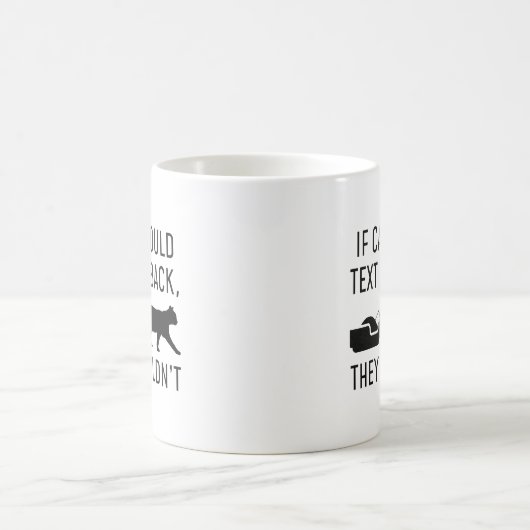 Als katten kunnen tekst koffiemok (Center)