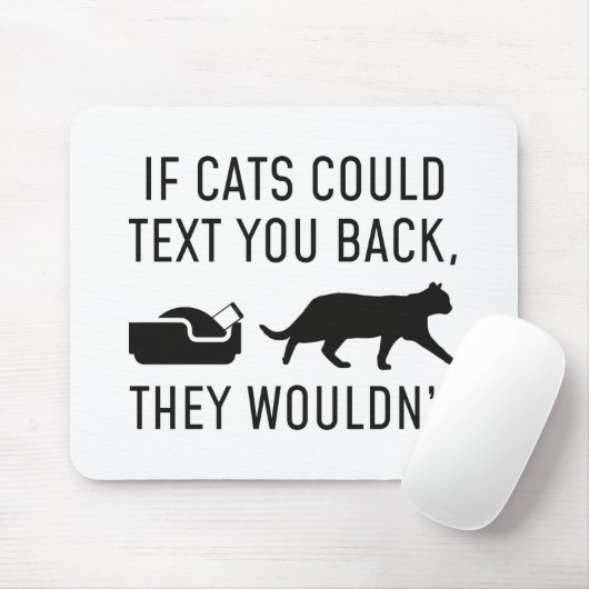 Als katten kunnen tekst muismat (Met muis)