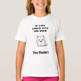 Als katten Mok konden sms'en T-shirt