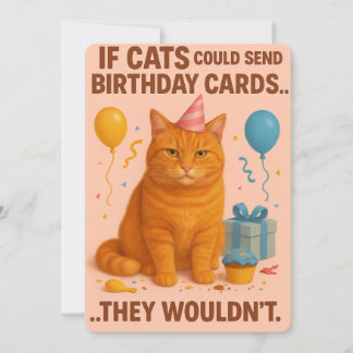 Als katten verjaardagskaarten konden sturen... zou feestdagenkaart