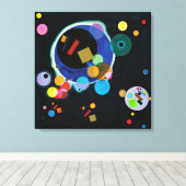 Als Kazimir Malevich Wassily Kandinsky ontmoet Canvas Afdruk (Insitu (Houten vloer))