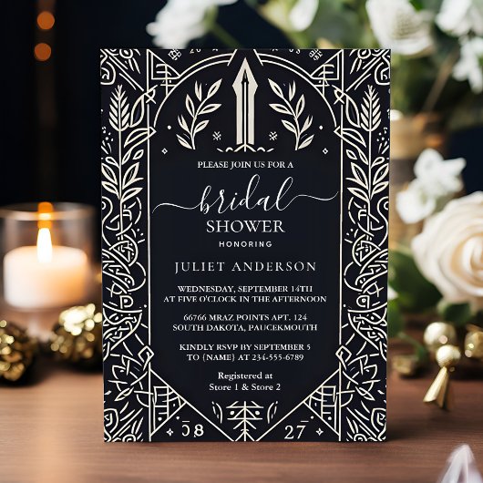 Als Keltische Nordic Fun middeleeuwse Scroll Vrijg Kaart